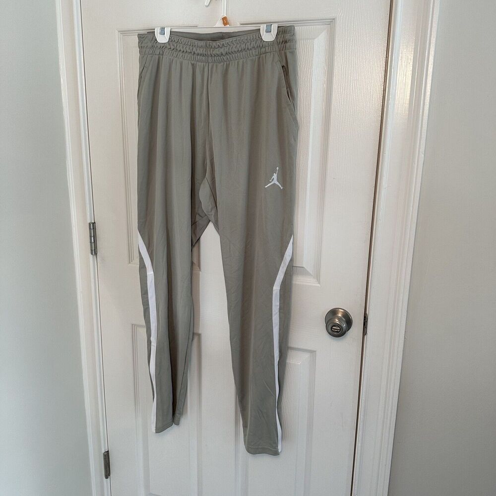Air Jordan joggers Mens Size XXL DRI-FIT Sport Woven Track Pants Gym Green grey